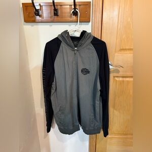 Harley-Davidson Gray and Black Hoodie